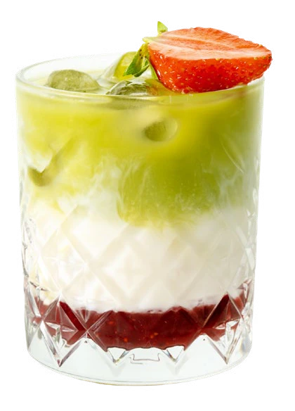 Mylk Matcha Latte jahoda